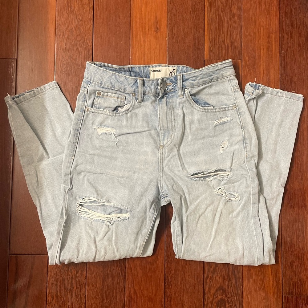 Distressed Mom Jeans